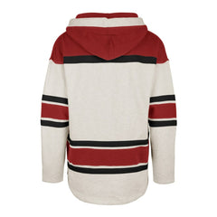 NHL Oatmeal Detroit Red Wings '47 Rockaway Lace-Up Pullover Hoodie
