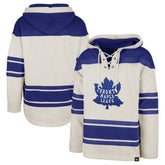 NHL Oatmeal Toronto Maple Leafs '47 Rockaway Lace-Up Pullover Hoodie