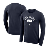 France National Team Lockup Legend Performance Long Sleeve T-Shirt - Nike Navy