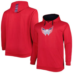 NHL Red Washington Capitals Big & Tall Fleece Pullover Hoodie