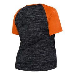 MLB San Francisco Giants New Era Women's Plus Size Space Dye Raglan V-Neck T-Shirt
