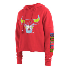 NBA Chicago Bulls Women's Color Pack Cropped Top Pullover Hoodie