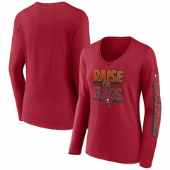 Women's Hometown Sweep Long Sleeve V-Neck T-Shirt - Tampa Bay Buccaneers