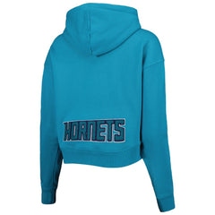 NBA Charlotte Hornets Pro Standard Women's Classic Fleece Cropped Pullover Hoodie
