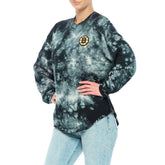 NHL Black Boston Bruins Fanatics Women's Crystal-Dye Long Sleeve T-Shirt