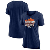 Women's Hometown First Down Tri-Blend T-Shirt - Denver Broncos