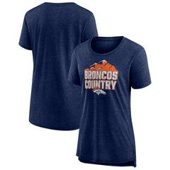 Women's Hometown First Down Tri-Blend T-Shirt - Denver Broncos
