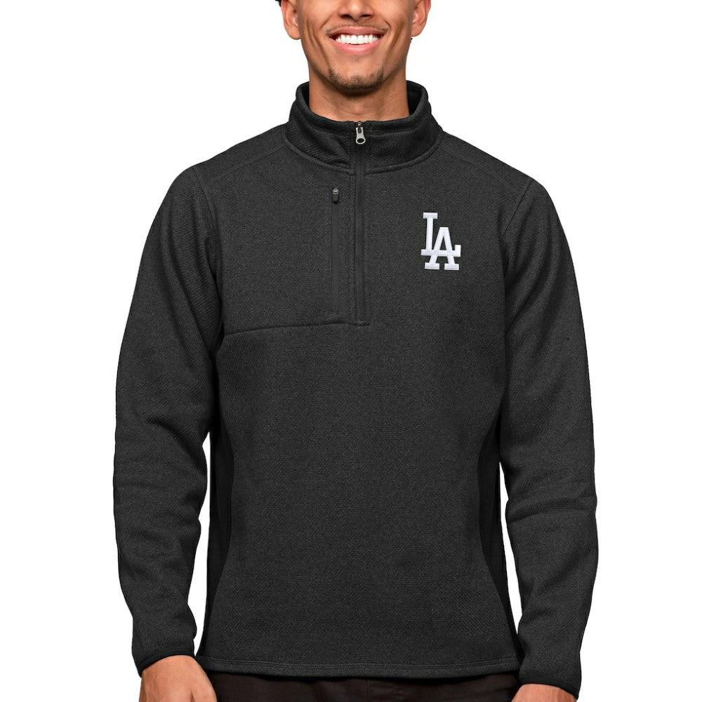MLB Los Angeles Dodgers Antigua Course Quarter-Zip Pullover Top