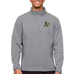 MLB Athletics Antigua Course Quarter-Zip Pullover Top