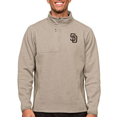 MLB San Diego Padres Antigua Course Quarter-Zip Pullover Top