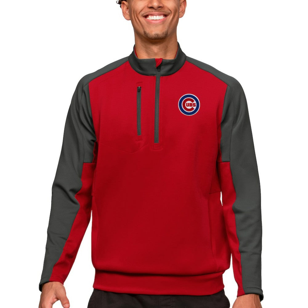 MLB Chicago Cubs Antigua Team Quarter-Zip Pullover Top