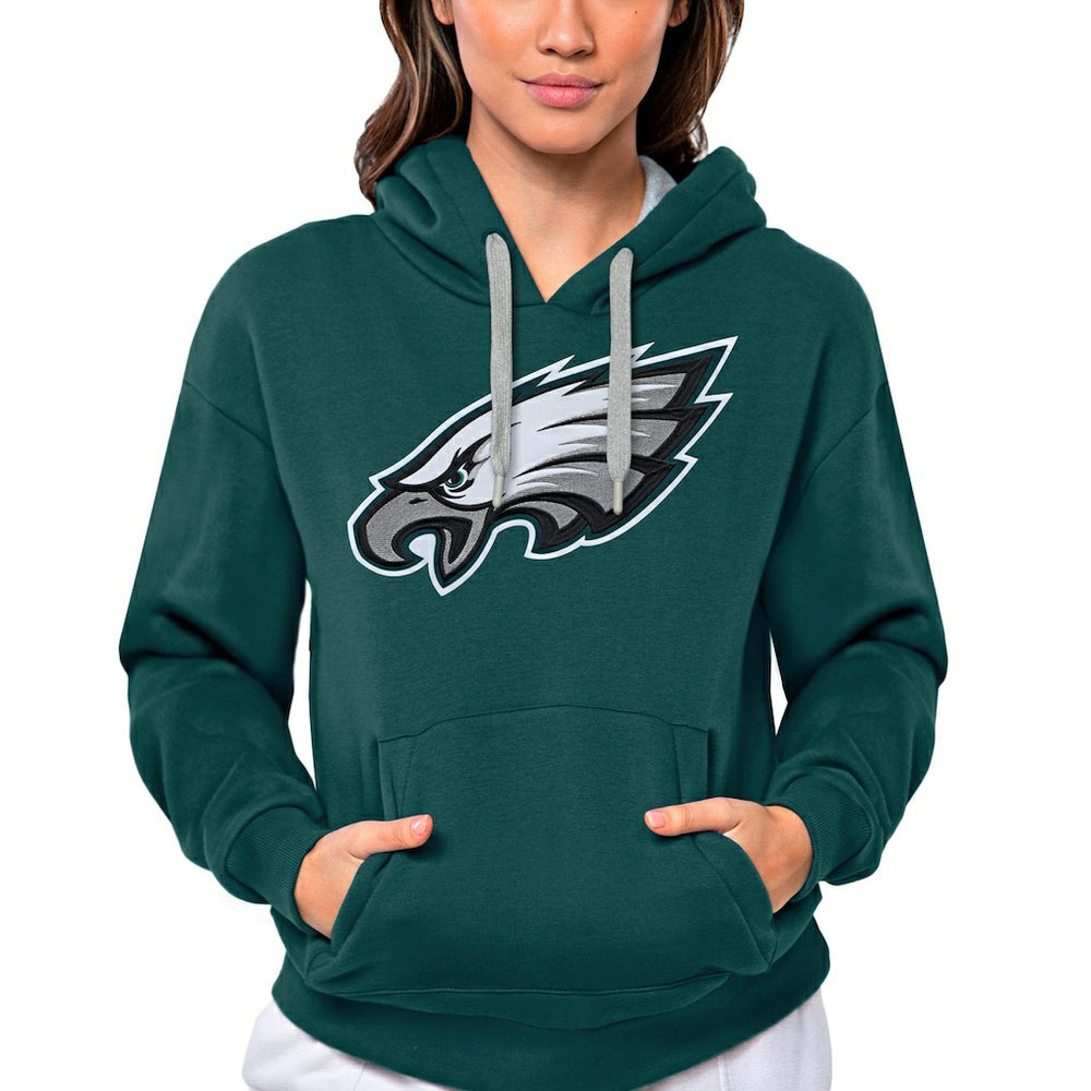 Antigua Women's Victory Logo Pullover Hoodie - Philadelphia Eagles