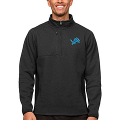 Antigua Course Quarter-Zip Pullover Top - Detroit Lions
