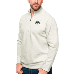 Antigua Gambit Quarter-Zip Pullover Top - Green Bay Packers