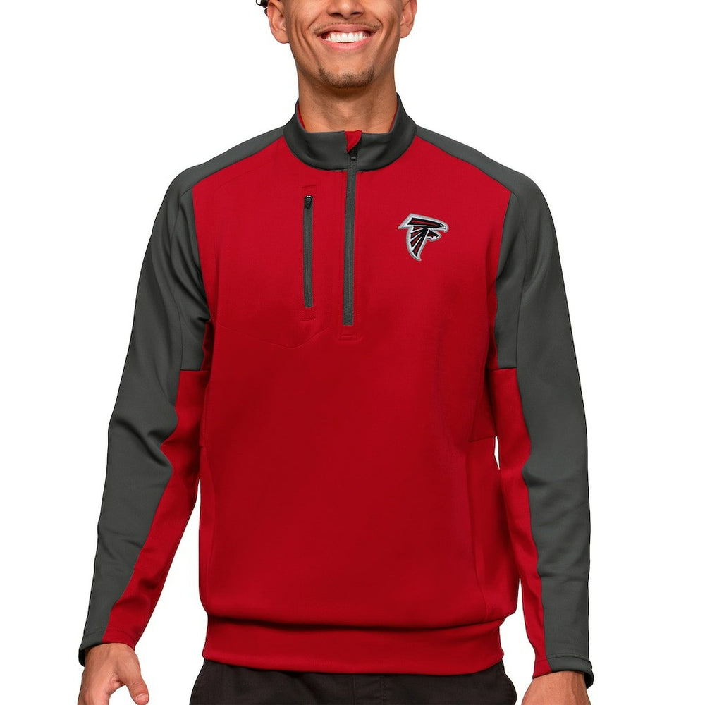 Antigua Team Quarter-Zip Pullover Top - Atlanta Falcons