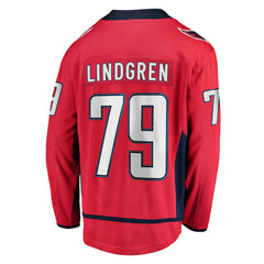 NHL Red Charlie Lindgren Washington Capitals Fanatics Home Breakaway Player Jersey