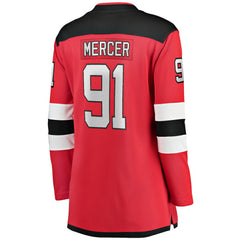 NHL Red Dawson Mercer New Jersey Devils Fanatics Women's Home Breakaway Jersey