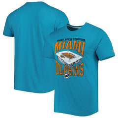 Homage Stadium Tri-Blend T-Shirt - Miami Dolphins