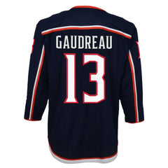 NHL Navy Johnny Gaudreau Columbus Blue Jackets Youth 2022/23 Premier Player Jersey