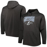 NHL Heather Charcoal Tampa Bay Lightning Fanatics Big & Tall Dynasty Pullover Hoodie