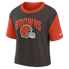 Women's High Hip Fashion T-Shirt - Cleveland Browns