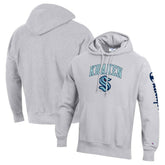 NHL Heather Gray Seattle Kraken Champion Reverse Weave Pullover Hoodie
