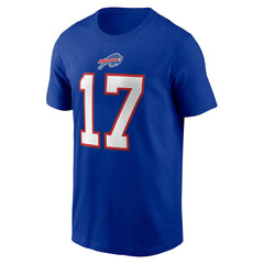 Josh Allen Player Name & Number T-Shirt - Buffalo Bills