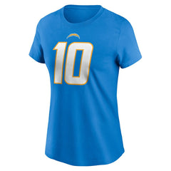 Justin Herbert Women's Player Name & Number T-Shirt - Los Angeles Chargers