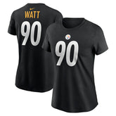 T.J. Watt Women's Player Name & Number T-Shirt - Pittsburgh Steelers
