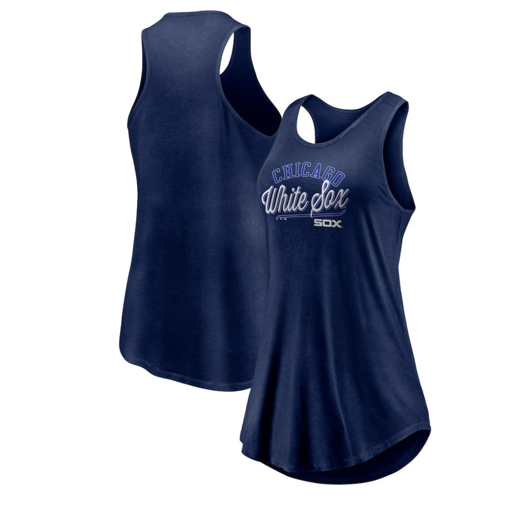 MLB Chicago White Sox Fanatics Women's Simplicity Swing Racerback Scoop Neck Tank Top