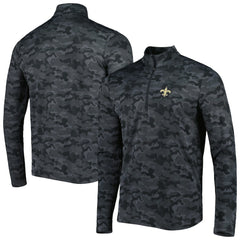 Antigua Brigade Quarter-Zip Sweatshirt - New Orleans Saints