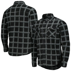 Antigua Industry Flannel Button-Up Shirt Jacket - Las Vegas Raiders