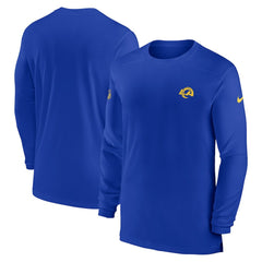 Sideline Coach Performance Long Sleeve T-Shirt - Los Angeles Rams