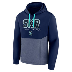 NHL Deep Sea Blue Seattle Kraken Fanatics Successful Tri-Blend Pullover Hoodie