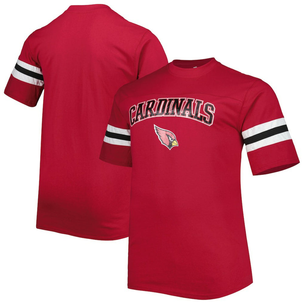 Big & Tall Arm Stripe T-Shirt - Arizona Cardinals