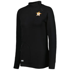 MLB Houston Astros Levelwear Women's Verse Asymmetrical Raglan Tri-Blend Quarter-Zip Jacket