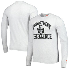 Homage Hyper Local Tri-Blend Long Sleeve T-Shirt - Las Vegas Raiders