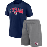 MLB Cleveland Guardians Fanatics Arch T-Shirt & Shorts Combo Set