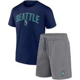 MLB Seattle Mariners Fanatics Arch T-Shirt & Shorts Combo Set