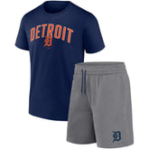 MLB Detroit Tigers Fanatics Arch T-Shirt & Shorts Combo Set
