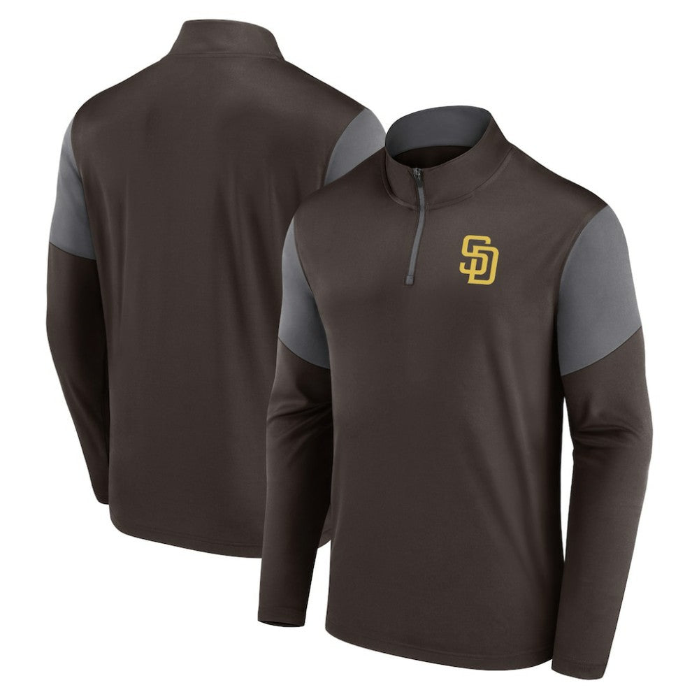 MLB San Diego Padres Fanatics Logo Quarter-Zip Top