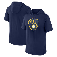 MLB Milwaukee Brewers Fanatics Short Sleeve Hoodie T-Shirt