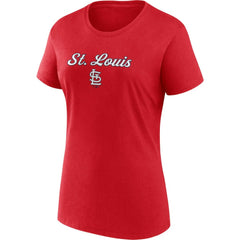 MLB St. Louis Cardinals Fanatics Women's Script T-Shirt & Shorts Combo Set