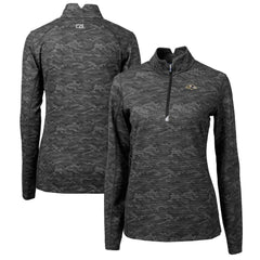 Cutter & Buck Women's Traverse Camo Print Stretch Quarter-Zip Pullover Top - Baltimore Ravens