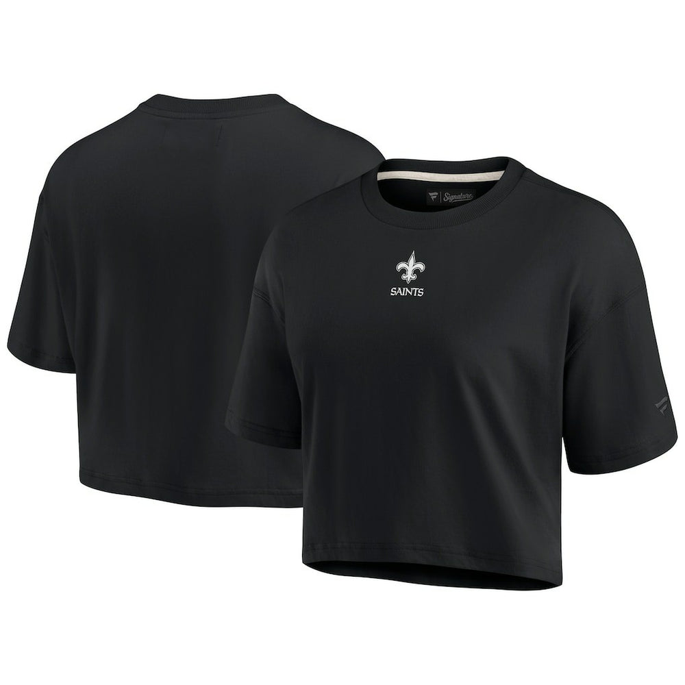Women's Elements Super Soft Boxy Cropped T-Shirt - New Orleans Saints