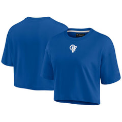 Women's Elements Super Soft Boxy Cropped T-Shirt - Los Angeles Rams