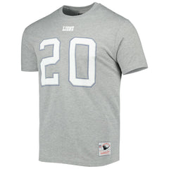 Barry Sanders Retired Player Logo Name & Number T-Shirt - Detroit Lions