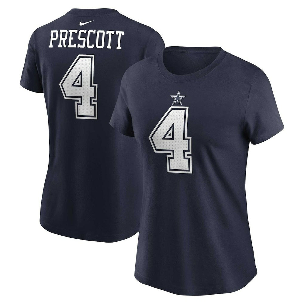 Dak Prescott Women's Player Name & Number T-Shirt - Dallas Cowboys