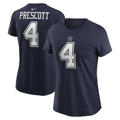Dak Prescott Women's Player Name & Number T-Shirt - Dallas Cowboys