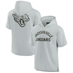 Unisex Elements Super Soft Fleece Short Sleeve Pullover Hoodie - Jacksonville Jaguars